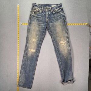 Levis Selvedge Jeans Mens Blue 511 Made in Japan Whiskers Honeycomb Fits 26x32